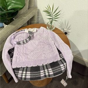 Tommy Bahama Lavender Cable Knit Sweater
